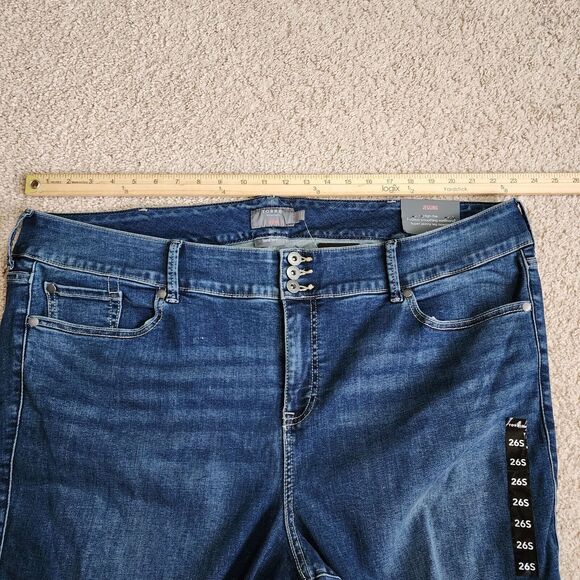 Torrid Jegging Jeans 26S Short 46x26 Blue High Rise Skinny 3 button - Picture 6 of 13